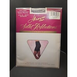 Hanes Silk Reflections Shapers Silky Sheer Quick Silver Size EF Style 780